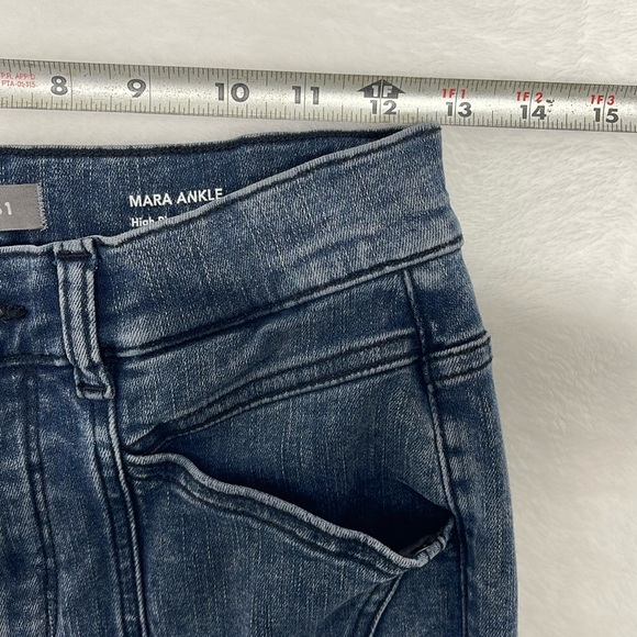 DL1961 Mara Ankle High Rise Ankle Instasculpt Straight Jeans, Sz 27 - Picture 7 of 9